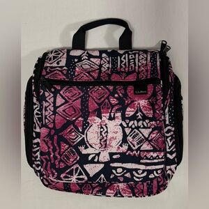 LL Bean Hanging Toiletry Travel Bag Organizer, Pink Turtle Island